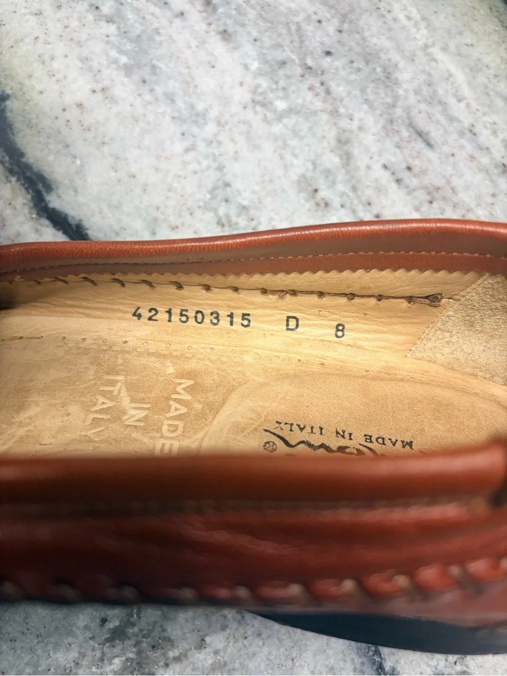 Santoni Genuine Reptile Leather Tassel Loafers Women’s 8 Italy Luxury